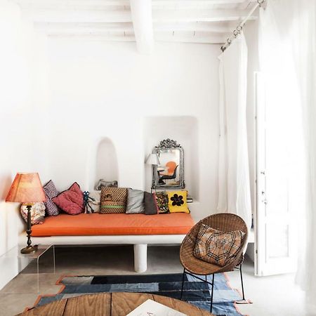 Eclectic & Artistic House In Mykonos Town Villa Bagian luar foto